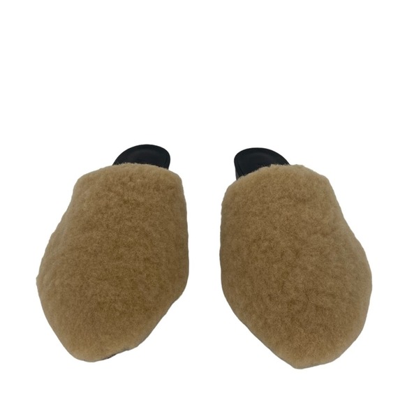 New Jenni Kayne Shearling Mule Slides in Natural Size 37 - Picture 7 of 12